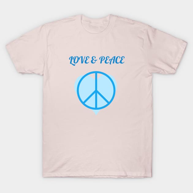 LOVE & PEACE T-Shirt by zzzozzo